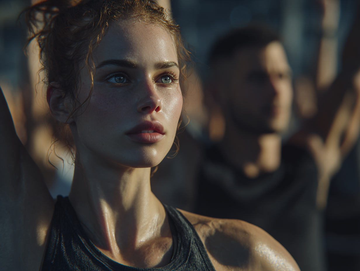 Група людей різного віку займається фітнесом